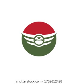 militärische Vektorsymbol-Design der Armee
