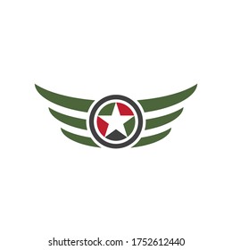 plantilla de diseño de icono de vectores militares