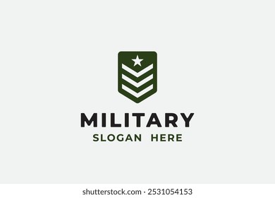 Exército Militar Veterano Exército Patriótico Emblema Badge logotipo design