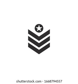 Icono militar diseño vectorial 