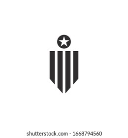Icono militar diseño vectorial 