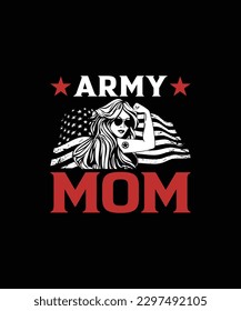 ARMY MOM Pet t shirt design svg