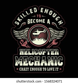 army navy air force helicopter mechanic graphic t shirts design