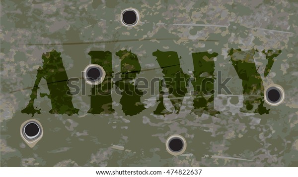 Army Navy Grunge Vector Background Rusty Stock Vector