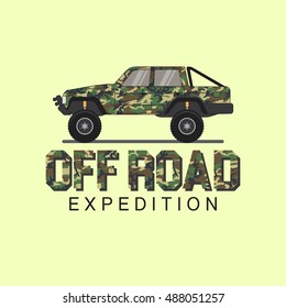 Army off road expedition logo design