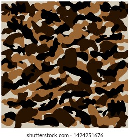 Army Pattern Camo Background Vector