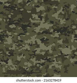 
Army pattern camouflage seamless vector design on textile, trendy background.