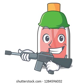 Army perfume in the a cartoon bottle