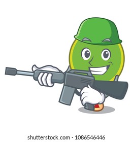 Army ping pong racket character cartoon