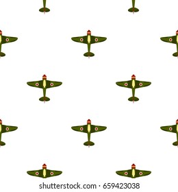 Army plane pattern seamless flat style for web vector illustration