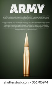 Army Poster. Graphic Template