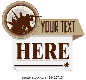 army poster. vector illustration
