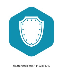 Army protective shield icon. Simple illustration of army protective shield vector icon for web