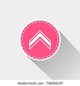 army rank icon with long shadow