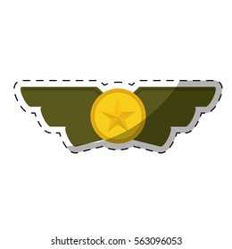 army related  emblem image vector illustration design