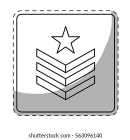 army related  emblem image vector illustration design