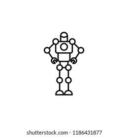 Army robot smart robot icon. Element of future technology icon for mobile concept and web apps. Thin line Army robot smart robot icon can be used for web and mobile