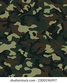 
Army seamless camouflage background, vector fabric texture, military design.