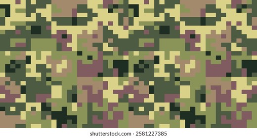 Army Seamless Camouflage, Modern Print Pattern That Was Used as the Default Camouflage Pattern Issued. Military Camouflage Netting