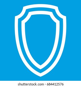 Army shield icon white