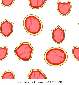 Army shield pattern. Cartoon illustration of army shield vector pattern for web