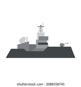logotipo de barco del ejército simple limpieza y elegancia