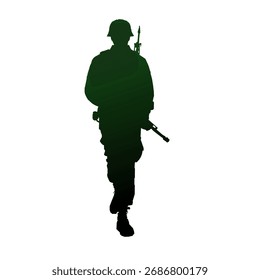 Army Silhouette Farbverlauf Vektorgrafik