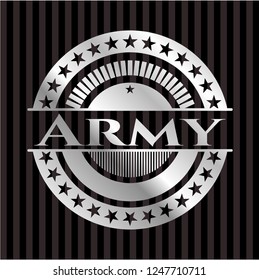 Army silvery emblem