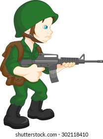 army soldier boy posing