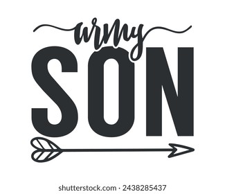 army son typography t-shirt design
