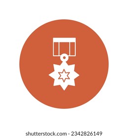 Icono vectorial de estrella del ejército que puede fácilmente modificar o editar

