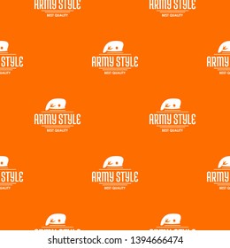 Army style pattern vector orange for any web design best