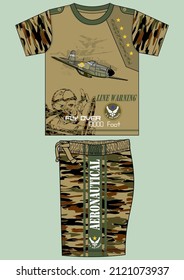 ARMY styles design vektor for kids clothing set