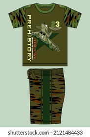 ARMY Stile Design vektor für Kinderbekleidung