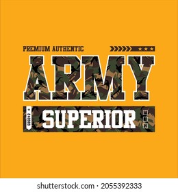 army superior camo simple vintage fashion