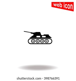 Army tank icon.
