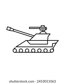 army tank icon, vector best line icon.