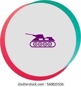 Army tank  icon. Vector design.