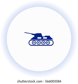 Army tank  icon. Vector design. 