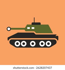 Army Tank Vector High Quality Military Graphic