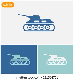 Army tank vector icon