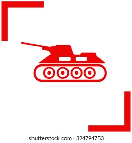 Army tank vector icon