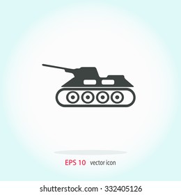Army tank vector icon
