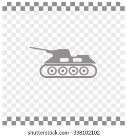 Army tank vector icon