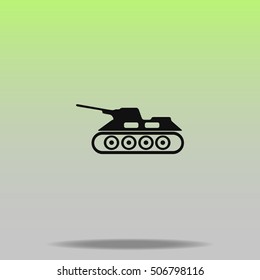 Army tank vector icon