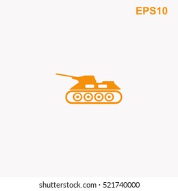 Army tank vector icon
