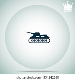 Army tank  vector illustration.