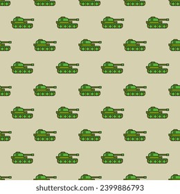El concepto de transporte de guerra vectorial del tanque del ejército colorió un modelo moderno y sin fisuras