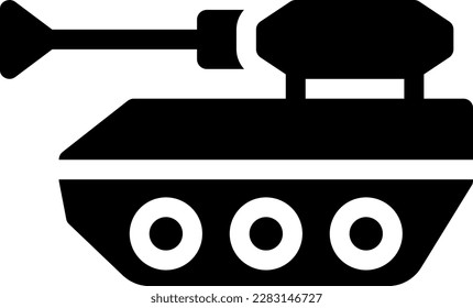 army tanker vector illustration on a transparent background.Premium quality symbols.Glyphs vector icons for concept and graphic design.