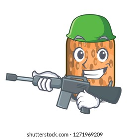 Army tempeh fried in the shape cartoon